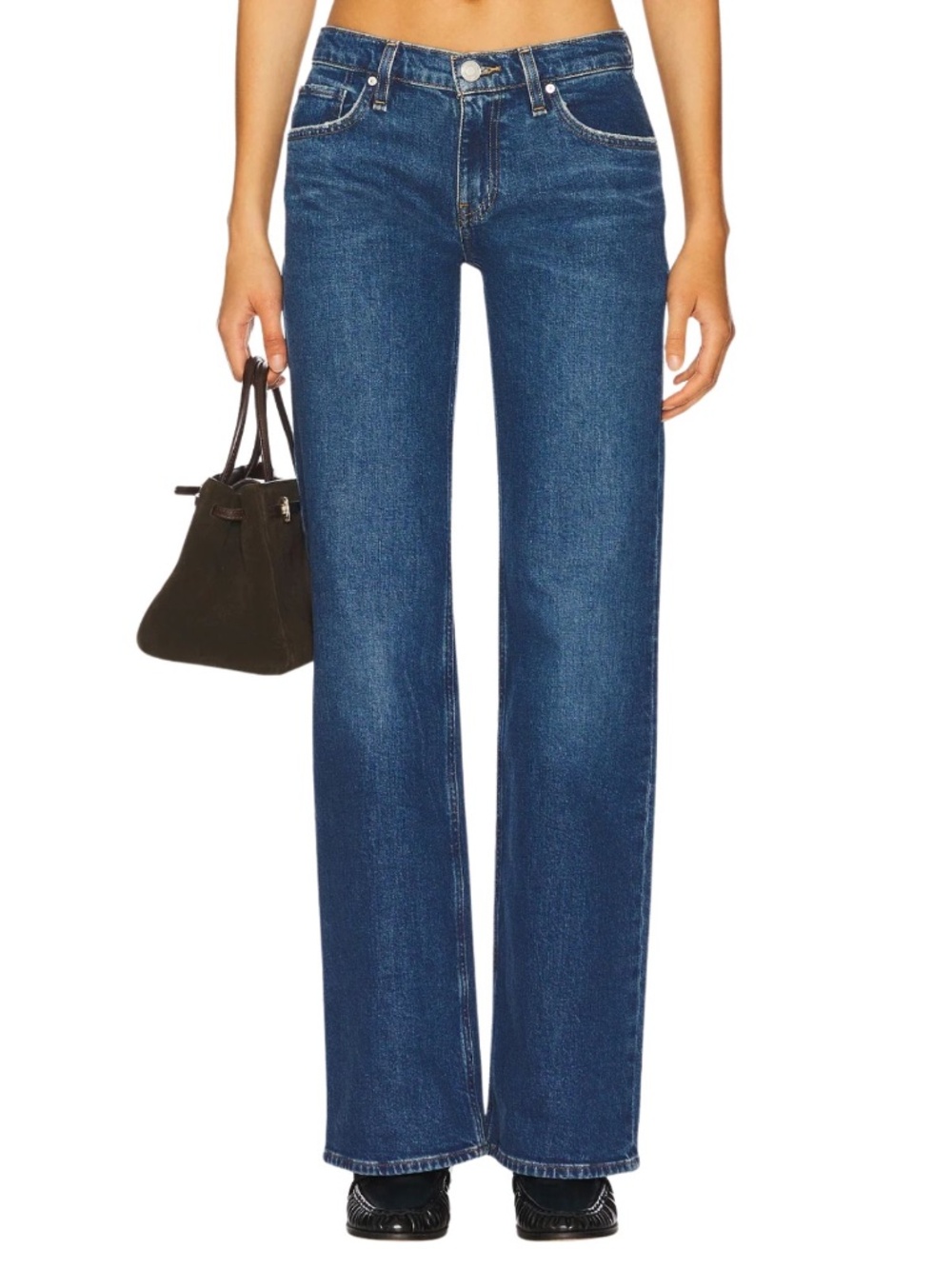 NWOT HUDSON JEANS Size 23 Kelli Low Rise Loose Straight in Moonwalk